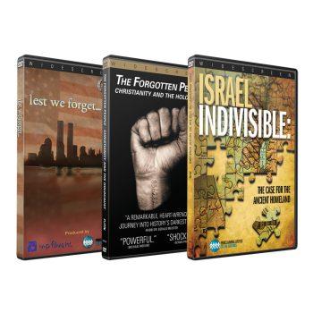3 DVD Combo: Israel Indivisible, The Forgotten People, And Lest We Forget